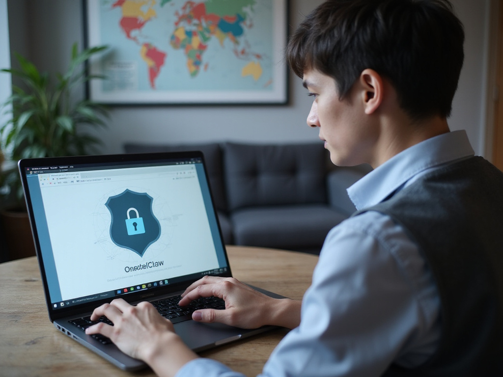 Person studying OpenClaw Plugin Security Risks on laptop