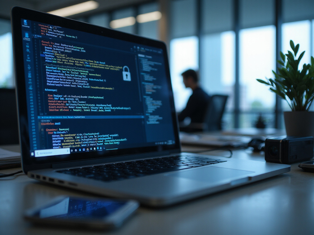 Secure setup with OpenClaw code on laptop screen