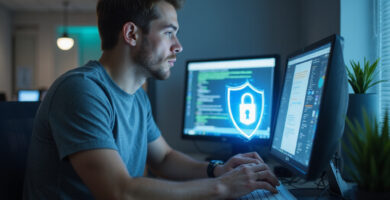 Caucasian male operating OpenClaw and ChatGPT Security system