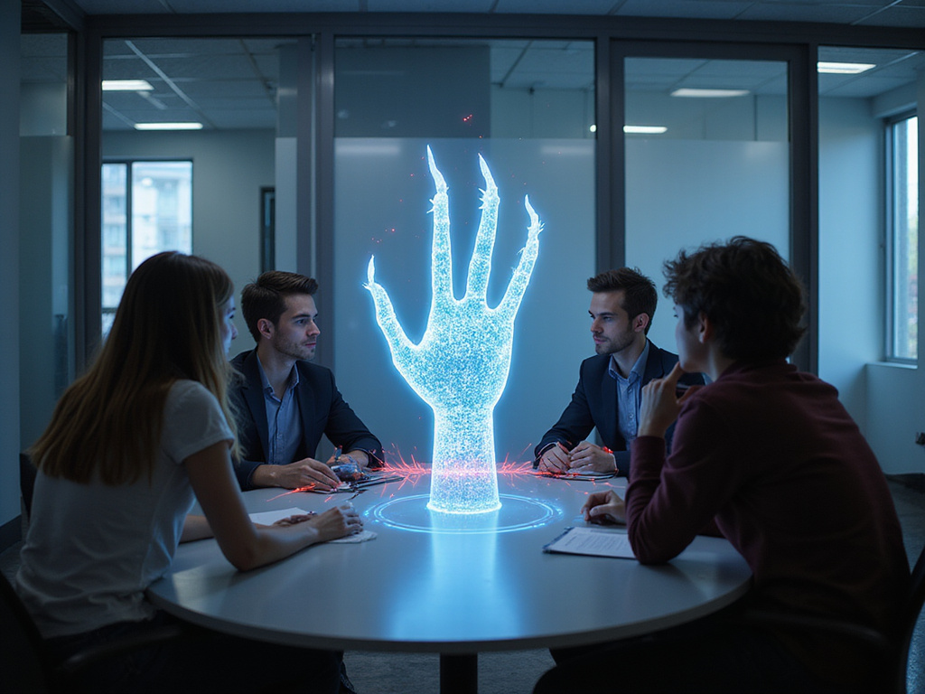 OpenClaw CVEs discussion around holographic projection in office