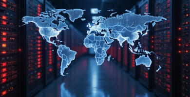 Modern data center portraying OpenClaw Data Exfiltration Risks.