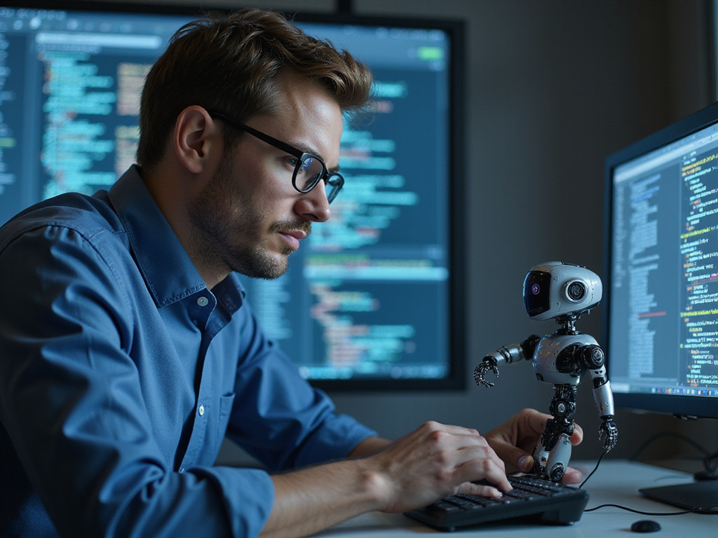 Tech analyst conducting OpenClaw Security Analysis with AI robot model