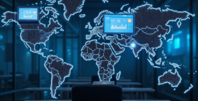 Modern OpenClaw Security Monitoring workstation in tech environment