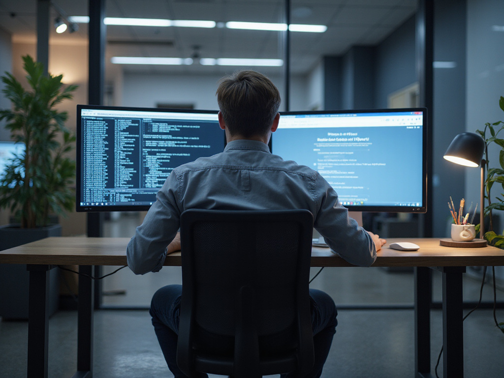 Person analyzing OpenClaw vs Browser Use Security on dual monitors