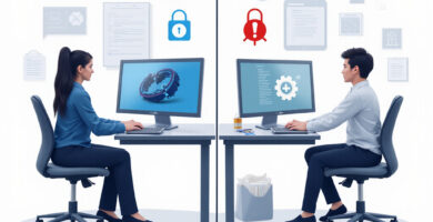 Comparing OpenClaw and traditional RPA security setup illustration