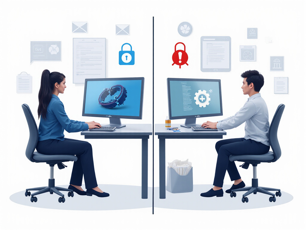 Comparing OpenClaw and traditional RPA security setup illustration